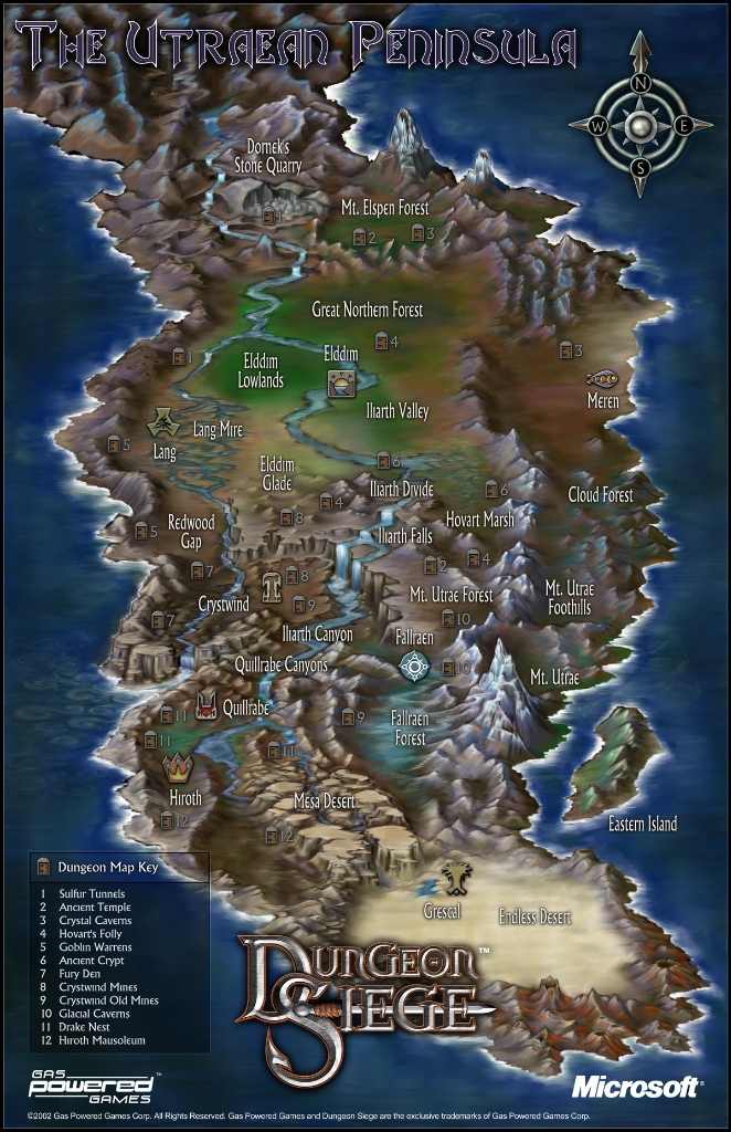 Utraean Peninsula Map